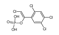 Phosphoric acid mono-[(E)-2-chloro-1-(2,4,5-trichloro-phenyl)-vinyl] ester Structure