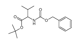 rac-N-(Benzyloxycarbonyl)valine tert-butyl ester Structure