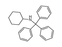 N-(Cyclohexyl)-α,α-diphenylbenzenemethanamine结构式