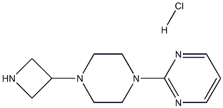 2-(4-(Azetidin-3-yl)piperazin-1-yl)pyrimidine hydrochloride Structure