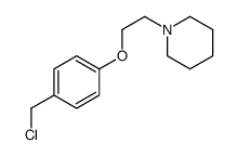 1-[2-[4-(chloromethyl)phenoxy]ethyl]piperidine Structure