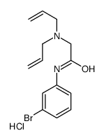 [2-(3-bromoanilino)-2-oxoethyl]-bis(prop-2-enyl)azanium,chloride Structure