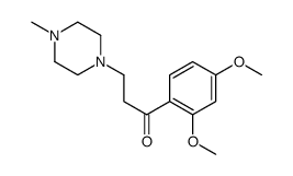 2',4'-Dimethoxy-β-(4-methyl-1-piperazinyl)propiophenone Structure