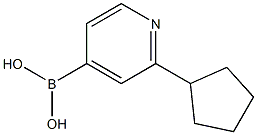 (2-cyclopentylpyridin-4-yl)boronic acid Structure