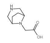 3,8-Diazabicyclo[3.2.1]octane-8-aceticacid(8CI,9CI)结构式
