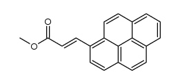 (E)-methyl 3-(pyren-1-yl)acrylate结构式