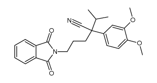 N-[4-cyano-4-(3,4-dimethoxyphenyl)-5-methylhexyl]phthalimide Structure