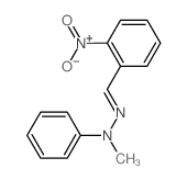 Benzaldehyde, 2-nitro-,2-methyl-2-phenylhydrazone Structure