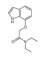 N,N-Diethyl-2-(1H-indol-7-yloxy)acetamide Structure