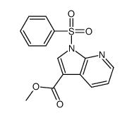 METHYL 1-(PHENYLSULFONYL)-1H-PYRROLO[2,3-B]PYRIDINE-3-CARBOXYLATE Structure