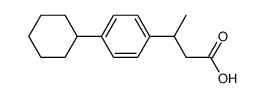 3-(4-cyclohexyl-phenyl)-butyric acid结构式