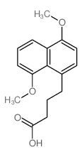 1-Naphthalenebutanoicacid, 4,8-dimethoxy- structure