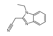 (9ci)-1-乙基-1H-苯并咪唑-2-乙腈结构式