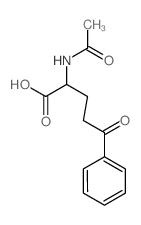 Benzenepentanoic acid, a-(acetylamino)-d-oxo-结构式
