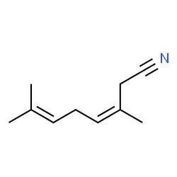 (Z)-3,7-dimethylocta-3,6-dienenitrile structure