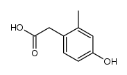 4-HYDROXY-2-METHYLPHENYLACETIC ACID结构式