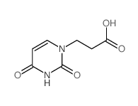 3-(2,4-二氧代-3,4-二氢-1(2H)-嘧啶基)丙酸结构式