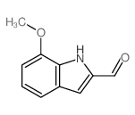 7-甲氧基-1H-吲哚-2-甲醛结构式