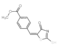 甲基 4-[(E)-(2-疏基-4-氧代-1,3-噻唑-5(4H)-基)甲基]苯甲酸图片