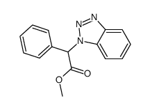 methyl 2-(1H-1,2,3-benzotriazol-1-yl)-2-phenylacetate结构式