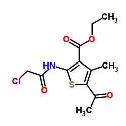 5-ACETYL-2-(2-CHLORO-ACETYLAMINO)-4-METHYL-THIOPHENE-3-CARBOXYLIC ACID ETHYL ESTER picture