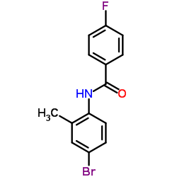 N-(4-Bromo-2-methylphenyl)-4-fluorobenzamide structure