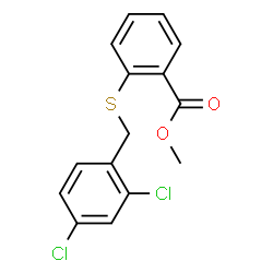 METHYL 2-[(2,4-DICHLOROBENZYL)SULFANYL]BENZENECARBOXYLATE Structure