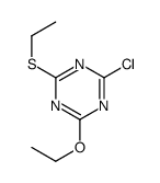 2-chloro-4-ethoxy-6-ethylsulfanyl-1,3,5-triazine结构式