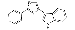 3-(2-phenyl-1,3-thiazol-4-yl)-1H-indole Structure