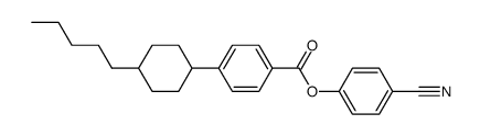 4-cyanophenyl 4-(4-pentylcyclohexyl)benzoate结构式