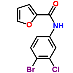 N-(4-Bromo-3-chlorophenyl)-2-furamide结构式