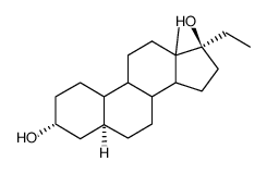 17α-Ethyl-5β-estrane-3α,17β-diol Structure