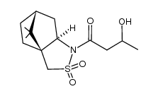 (1S,2R)-N-[(3'RS)-3'-Hydroxybutanoyl]bornane-10,2-sultam结构式