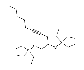 (S)-1,2-bis[(triethylsilyl)oxy]-4-decyne结构式