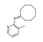 N-cyclooctylidene-3-methylpyridin-2-amine Structure