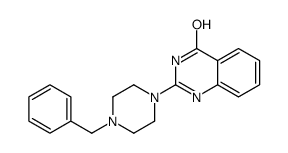 2-(4-苄基-1-哌嗪)-4(3H)-喹唑啉酮结构式