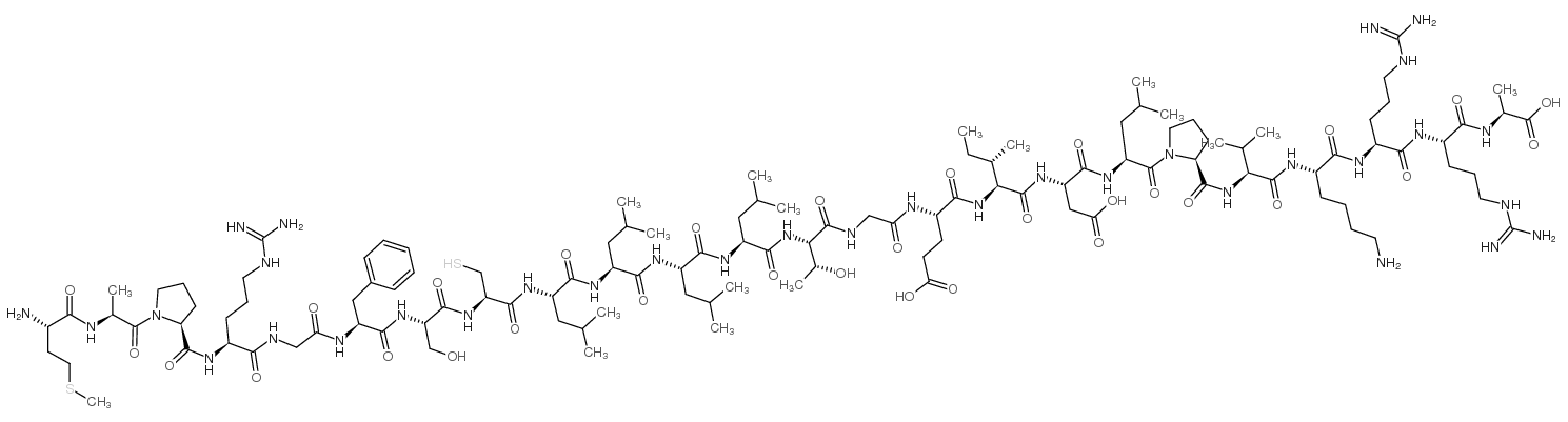 (Gly14)-Humanin (human) trifluoroacetate salt structure