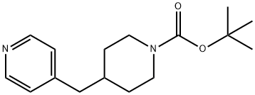 1-BOC-4-(4-吡啶基甲基)哌啶结构式