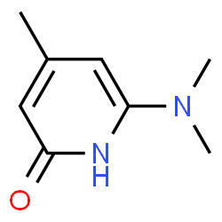 2(1H)-Pyridone,6-(dimethylamino)-4-methyl- (8CI)结构式
