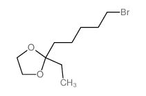 2-(5-bromopentyl)-2-ethyl-1,3-dioxolane Structure