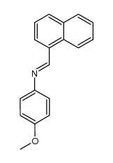 N-(1-naphthalenemethylene)-4-methoxybenzenamine Structure