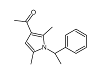 1-[2,5-dimethyl-1-[(1R)-1-phenylethyl]pyrrol-3-yl]ethanone Structure