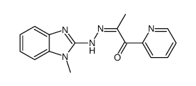 1-Propanone, 1-(2-pyridinyl)-, 2-(1-methyl-1H-benzimidazol-2-yl)hydrazone结构式
