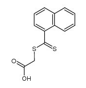 (naphthalene-1-carbothioylsulfanyl)-acetic acid结构式