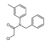 N-Benzyl-2-chloro-N-(3-methylphenyl)acetamide Structure
