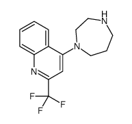 4-(1,4-Diazepan-1-yl)-2-(trifluoromethyl)quinoline结构式
