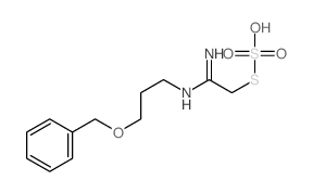 S-((N-(3-BENZYLOXYPROPYL)AMIDINO) METHYL) HYDROGEN THIOSULFATE结构式