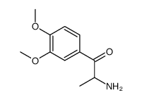 2-Amino-1-(3,4-dimethoxyphenyl)-1-propanone Structure