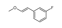 1-(3-Fluorophenyl)-2-methoxyethene Structure