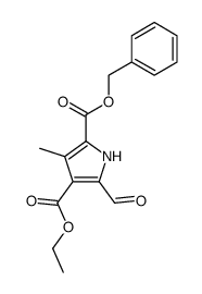 benzyl 4-ethoxycarbonyl-5-formyl-3-methylpyrrole-2-carboxylate结构式
